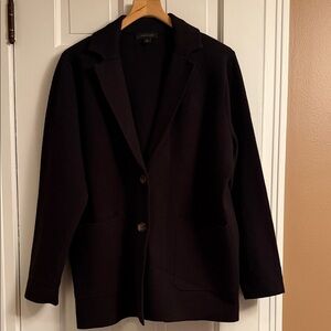 Ann Taylor Two button Knit Blazer Black XL